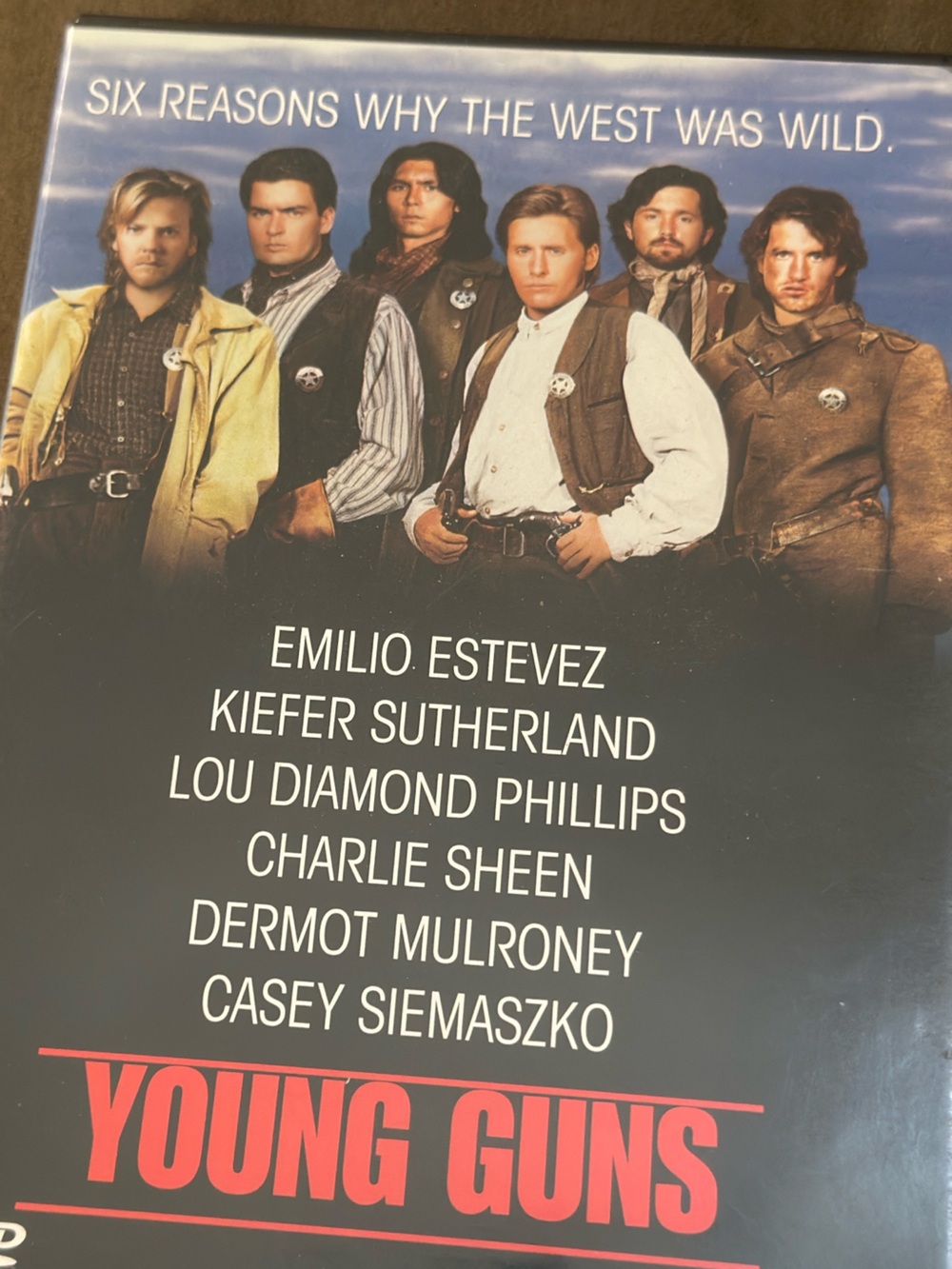 Young Guns DVD Movie DVD 80s 1988 iconic
